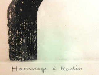 ロベール・クチュリエ ロディンへのトリビュート　1967年　絵画（銅版画）作品
